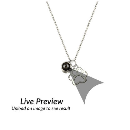 RICCARDI - "Paw Heart Photo" PROJECTION NECKLACE