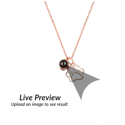 RICCARDI - "Paw Heart Photo" PROJECTION NECKLACE