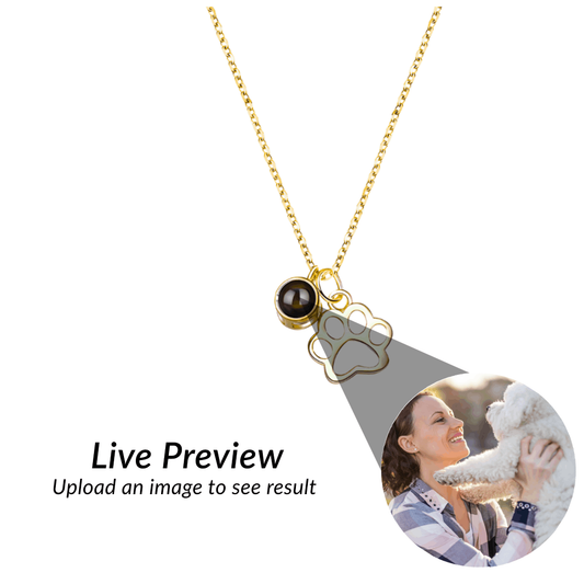 RICCARDI - "Paw Heart Photo" PROJECTION NECKLACE