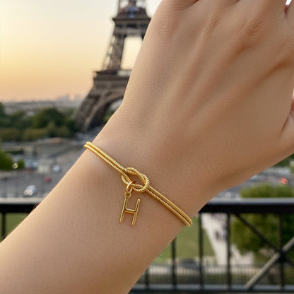 Initial Bracelet "Knot"