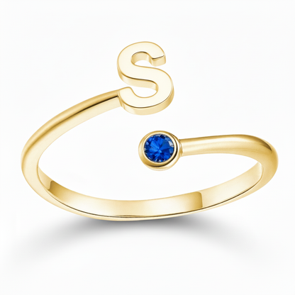 Adjustable Initial Ring "Essence"