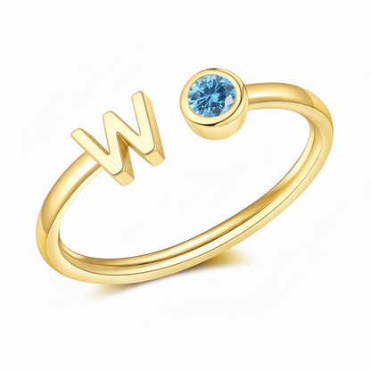 Adjustable Initial Ring "Essence"