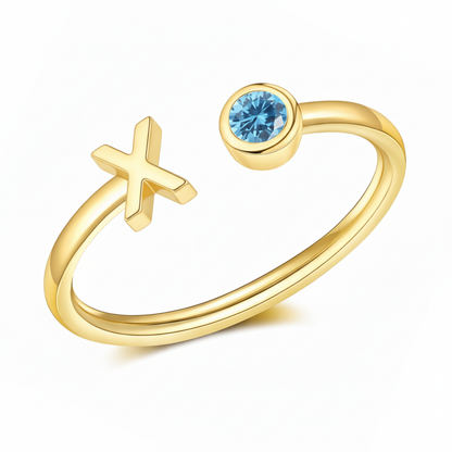 Adjustable Initial Ring "Essence"