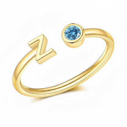 Adjustable Initial Ring "Essence"