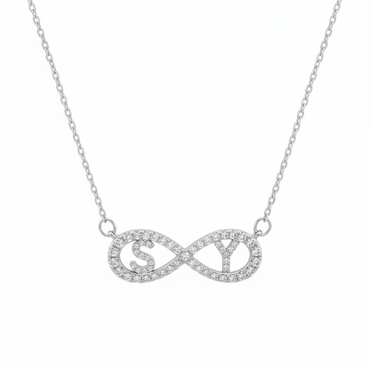 Initial Necklace "Infinity"