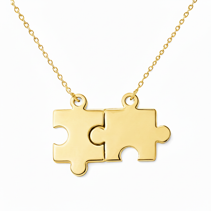 Initial Necklace "Puzzle Bond"
