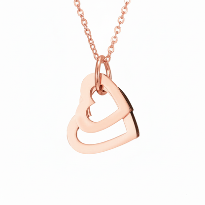 Name Necklace "Nested Hearts"