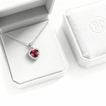 RICCARDI - "Red Radiance" NECKLACE