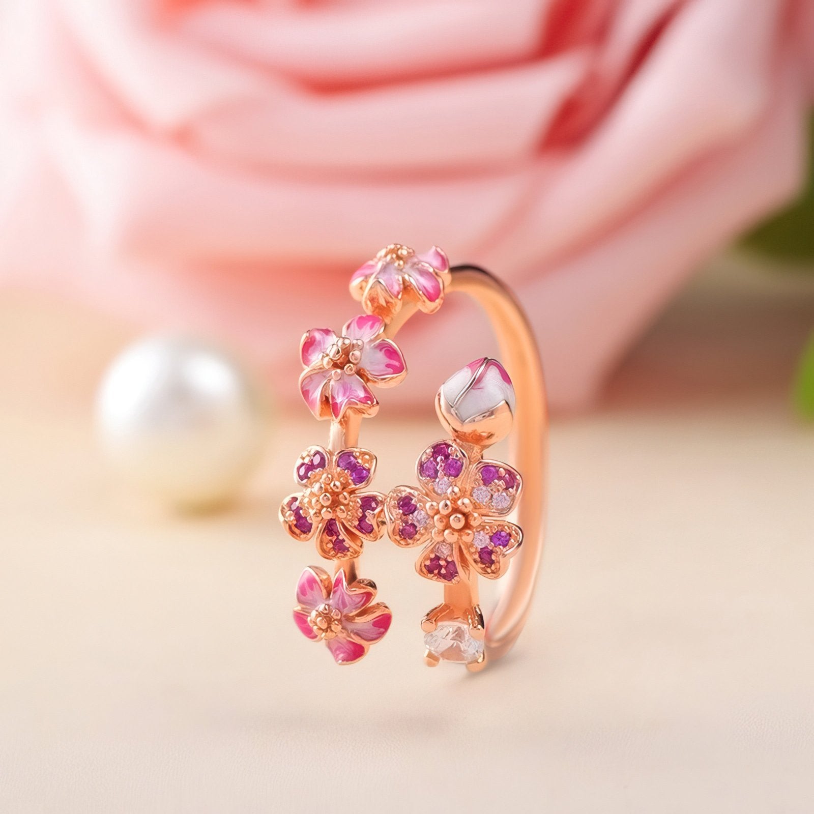 RICCARDI - BAGUE AJUSTABLE "Blooming Beauty" - Riccardi
