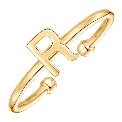RICCARDI - BAGUE AJUSTABLE "Initial Chic" - Riccardi