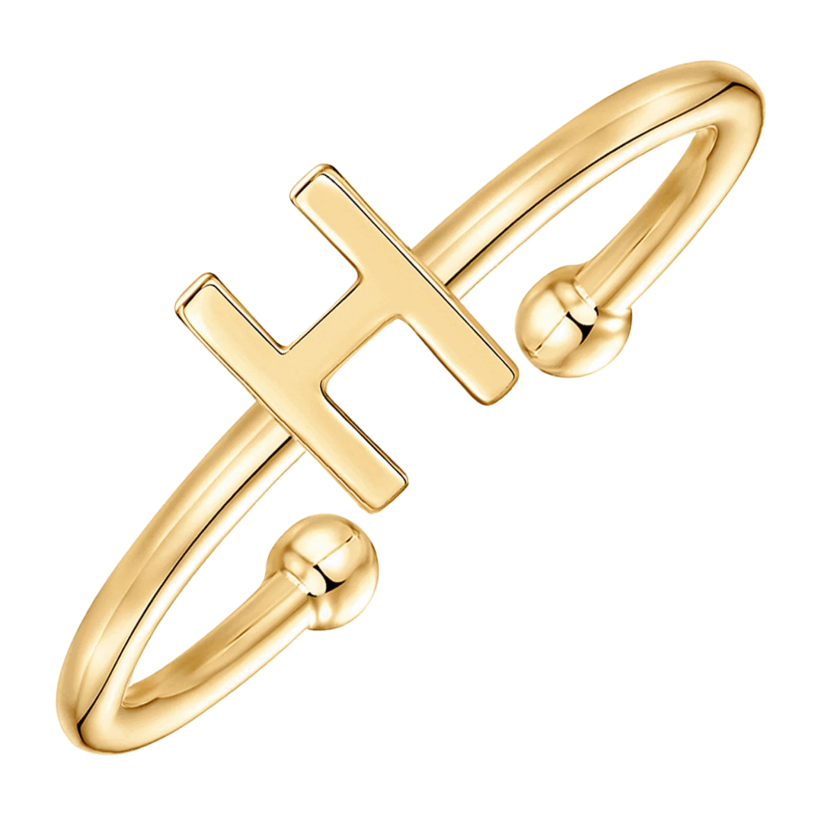 RICCARDI - BAGUE AJUSTABLE "Initial Chic" - Riccardi