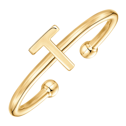 RICCARDI - BAGUE AJUSTABLE "Initial Chic" - Riccardi