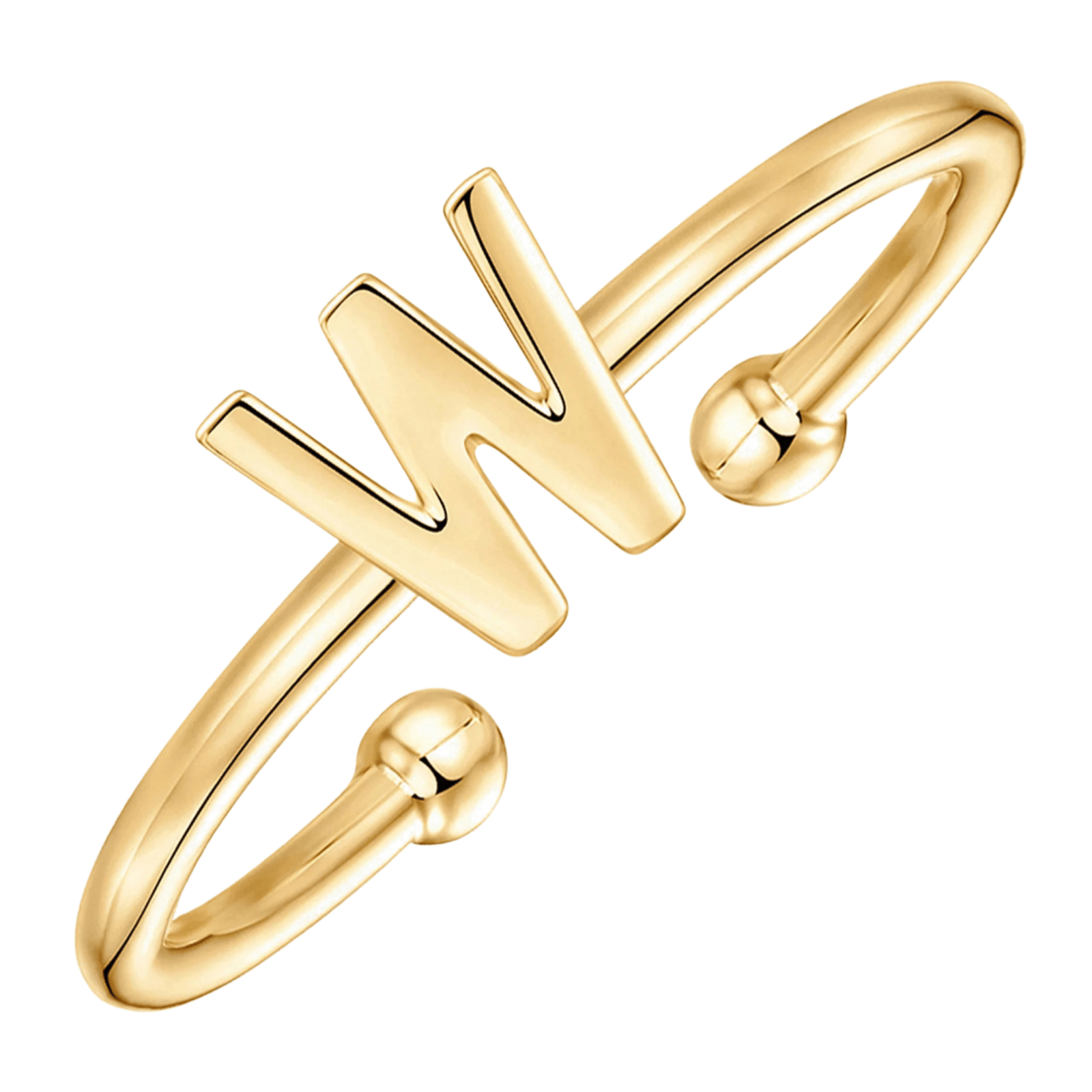 RICCARDI - BAGUE AJUSTABLE "Initial Chic" - Riccardi