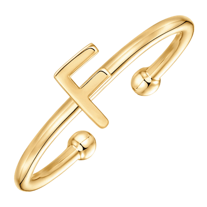 RICCARDI - BAGUE AJUSTABLE "Initial Chic" - Riccardi