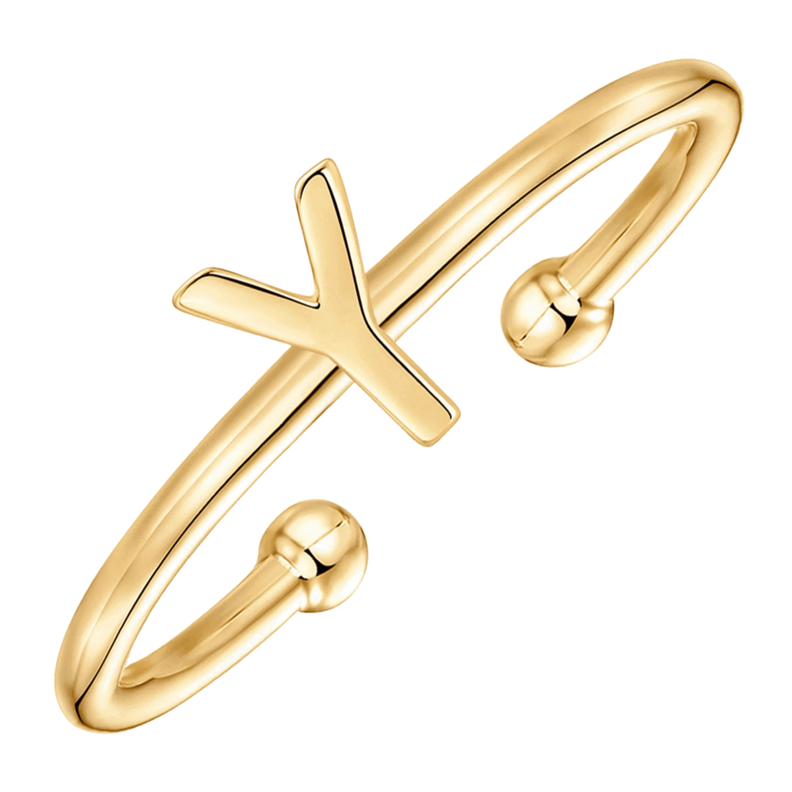RICCARDI - BAGUE AJUSTABLE "Initial Chic" - Riccardi