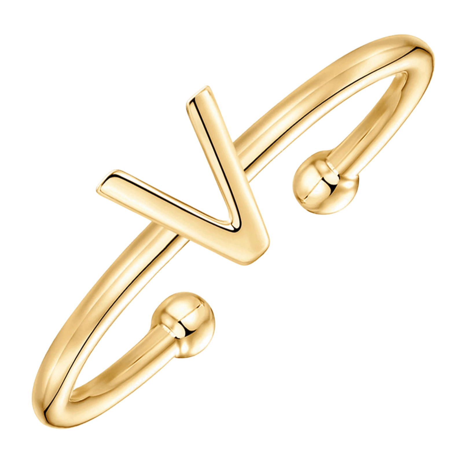 RICCARDI - BAGUE AJUSTABLE "Initial Chic" - Riccardi