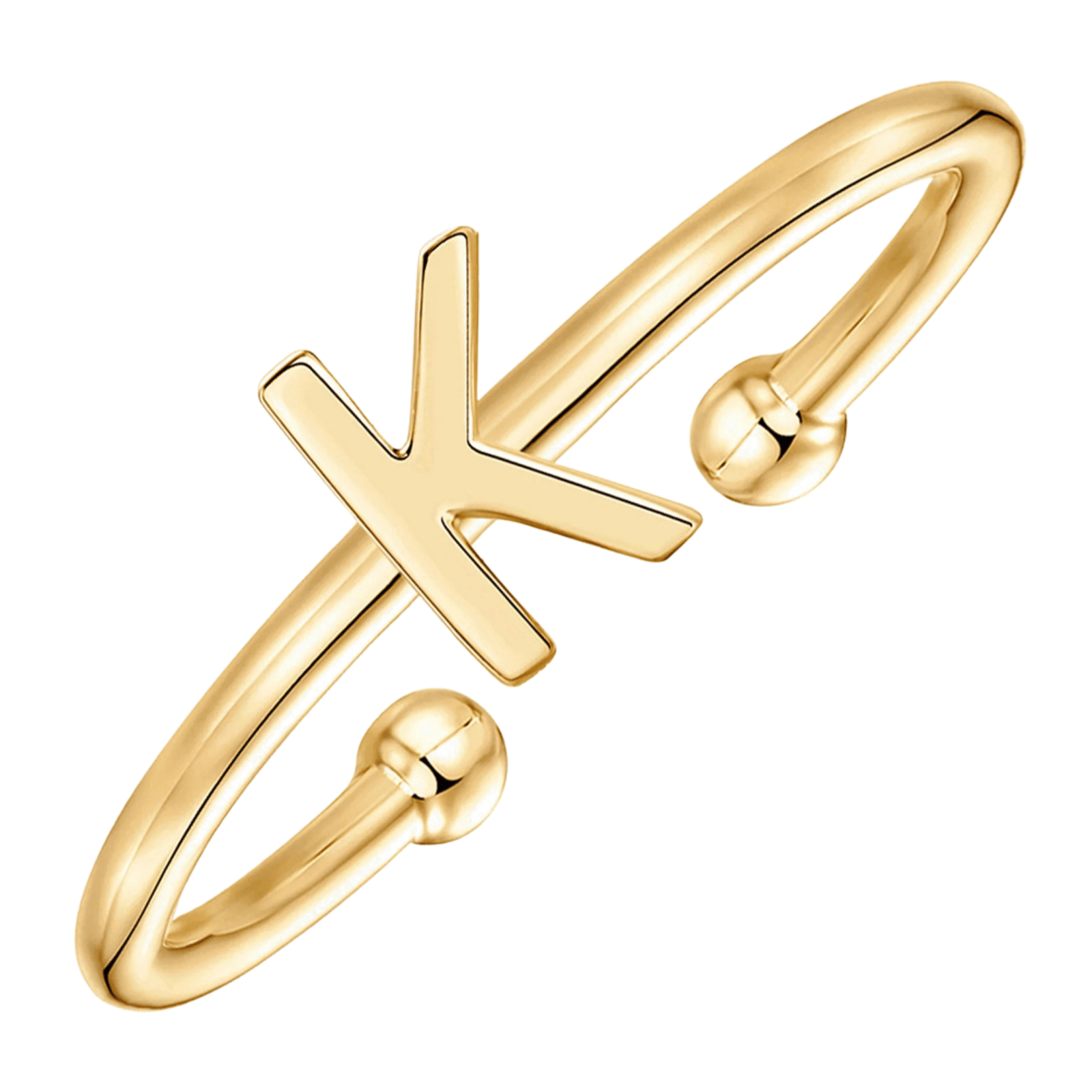 RICCARDI - BAGUE AJUSTABLE "Initial Chic" - Riccardi