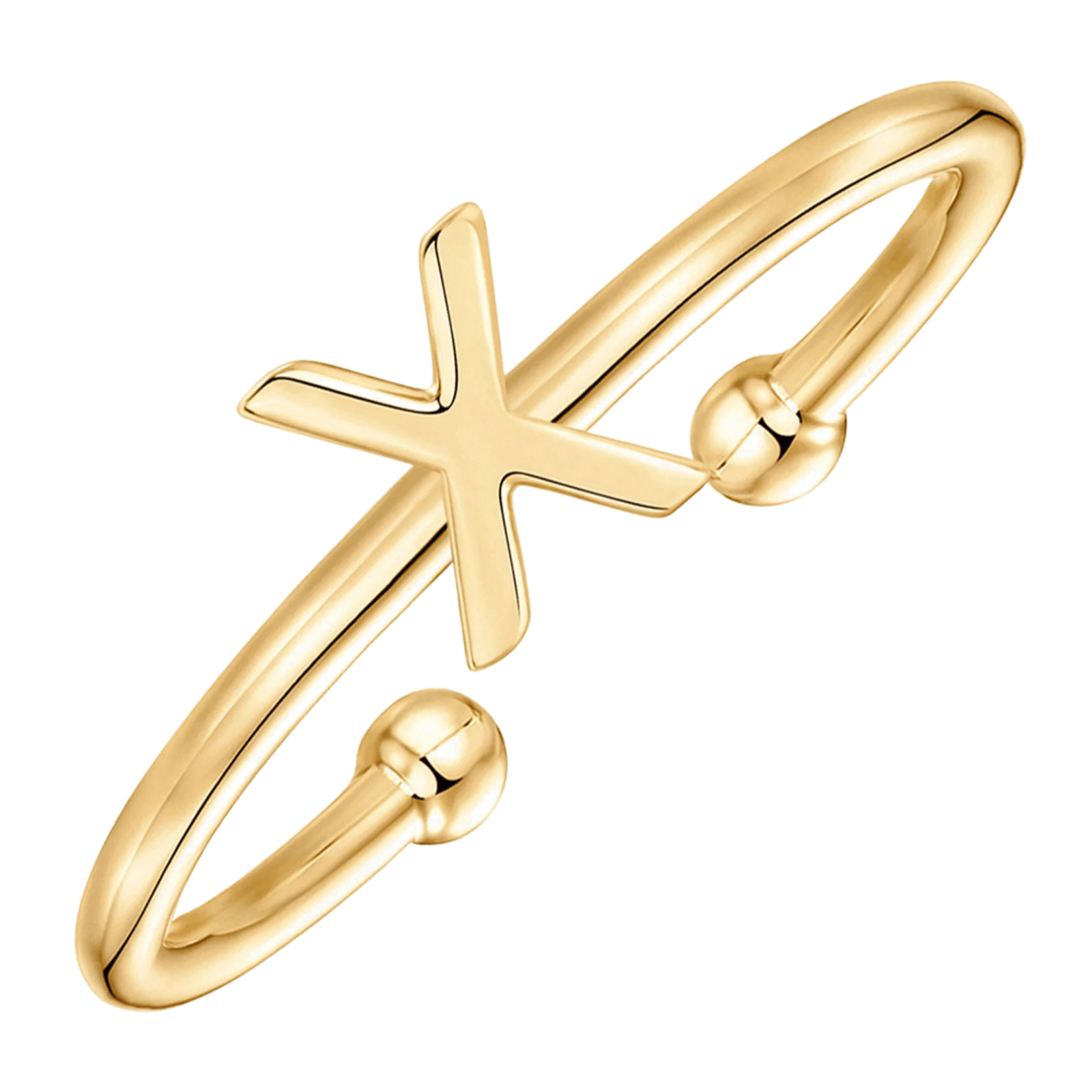RICCARDI - BAGUE AJUSTABLE "Initial Chic" - Riccardi