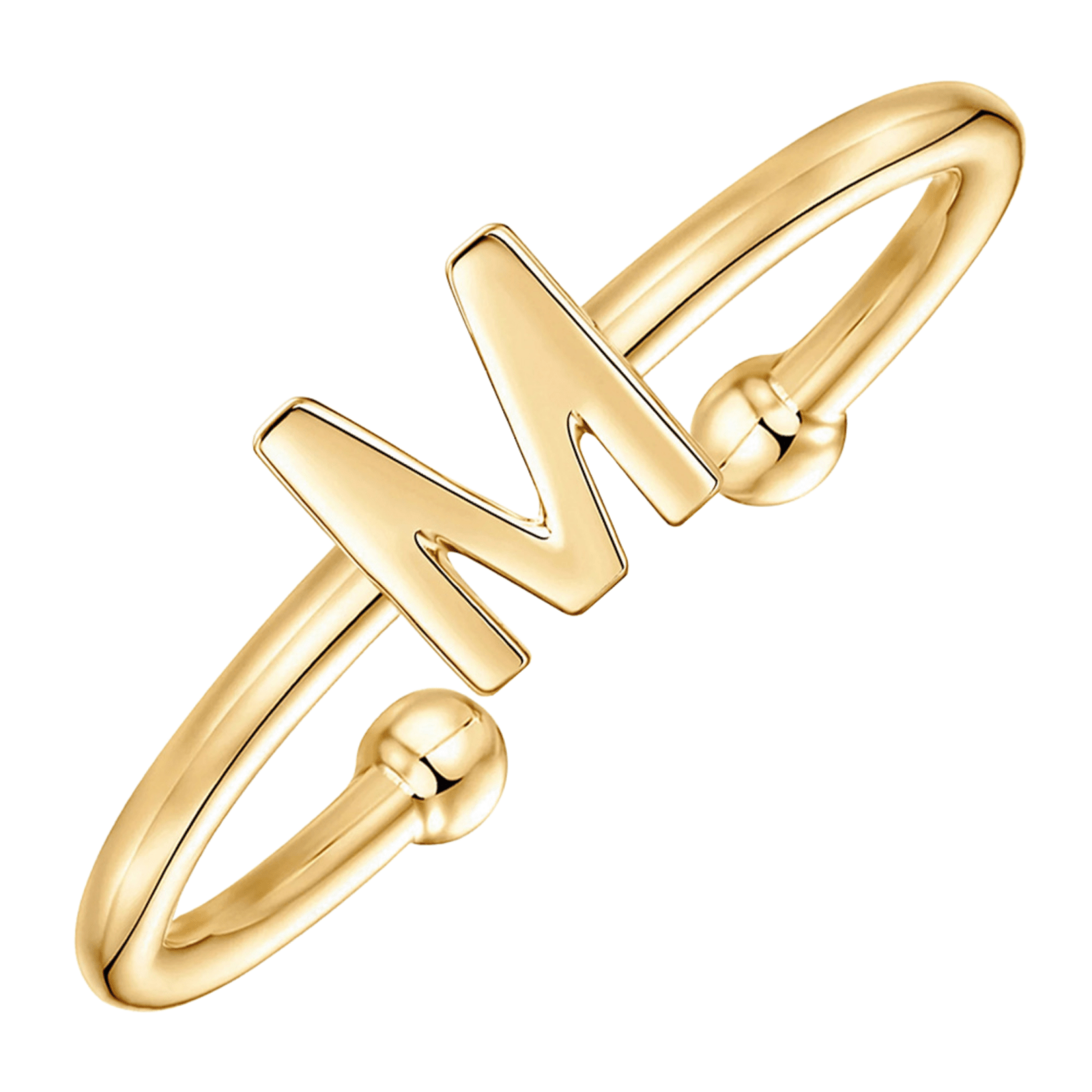RICCARDI - BAGUE AJUSTABLE "Initial Chic" - Riccardi