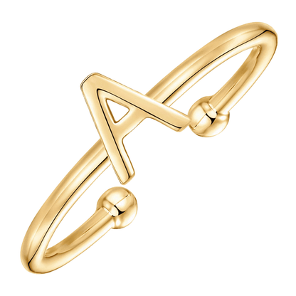 RICCARDI - BAGUE AJUSTABLE "Initial Chic" - Riccardi