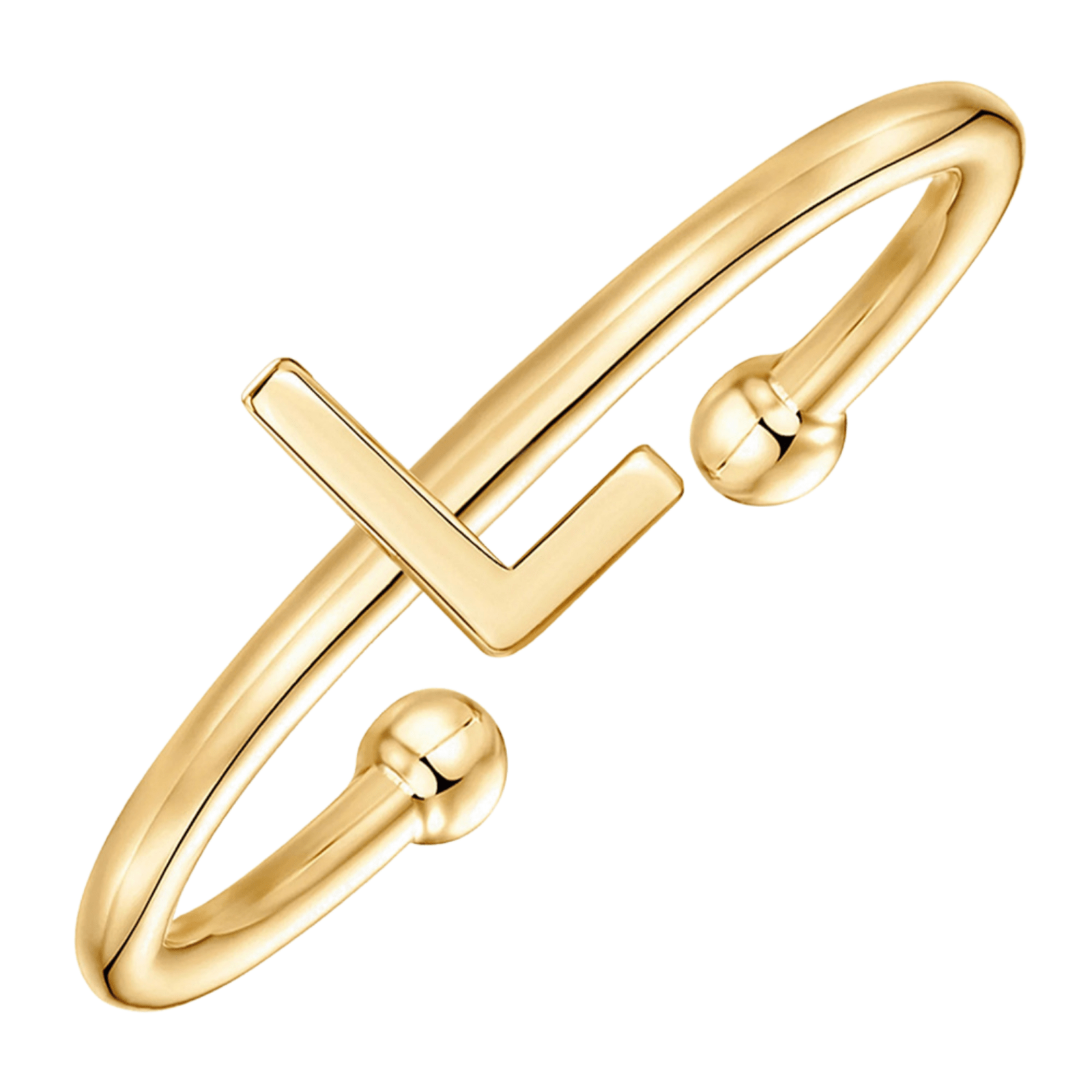 RICCARDI - BAGUE AJUSTABLE "Initial Chic" - Riccardi