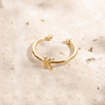 RICCARDI - BAGUE AJUSTABLE "Initial Chic" - Riccardi