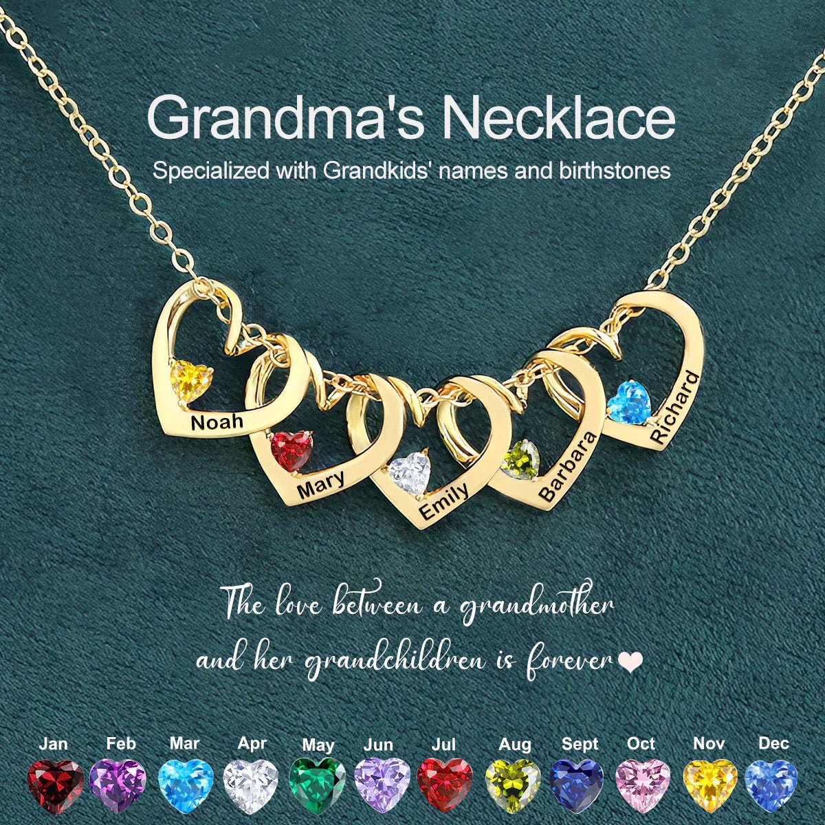 RICCARDI - COLLIER "Forever in My Heart" POUR MÈRES ET GRANDS - MÈRES - Riccardi
