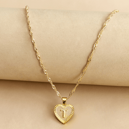 RICCARDI - COLLIER "Golden Love Initial" - Riccardi