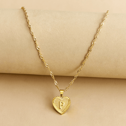 RICCARDI - COLLIER "Golden Love Initial" - Riccardi