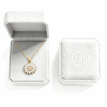 RICCARDI - "Rotating sunflower" NECKLACE